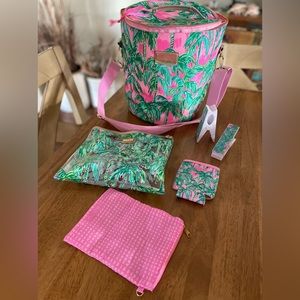 Lilly Pulitzer Beach Day Cooler and accessories